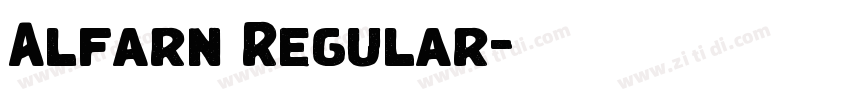 Alfarn Regular字体转换